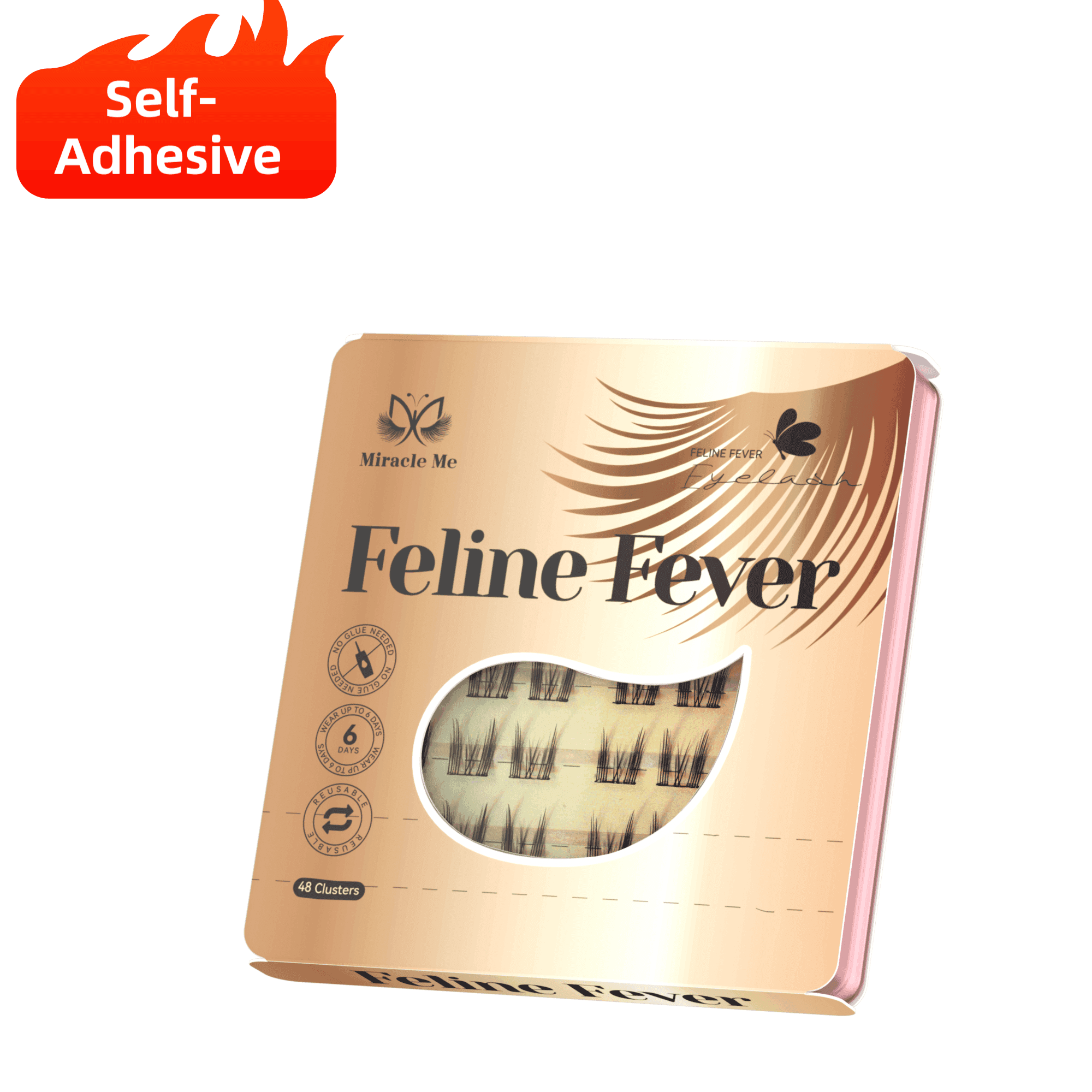 Kitsune Series Self-Adhesive Lashes Bundle - MiracleMe False Eyelashes