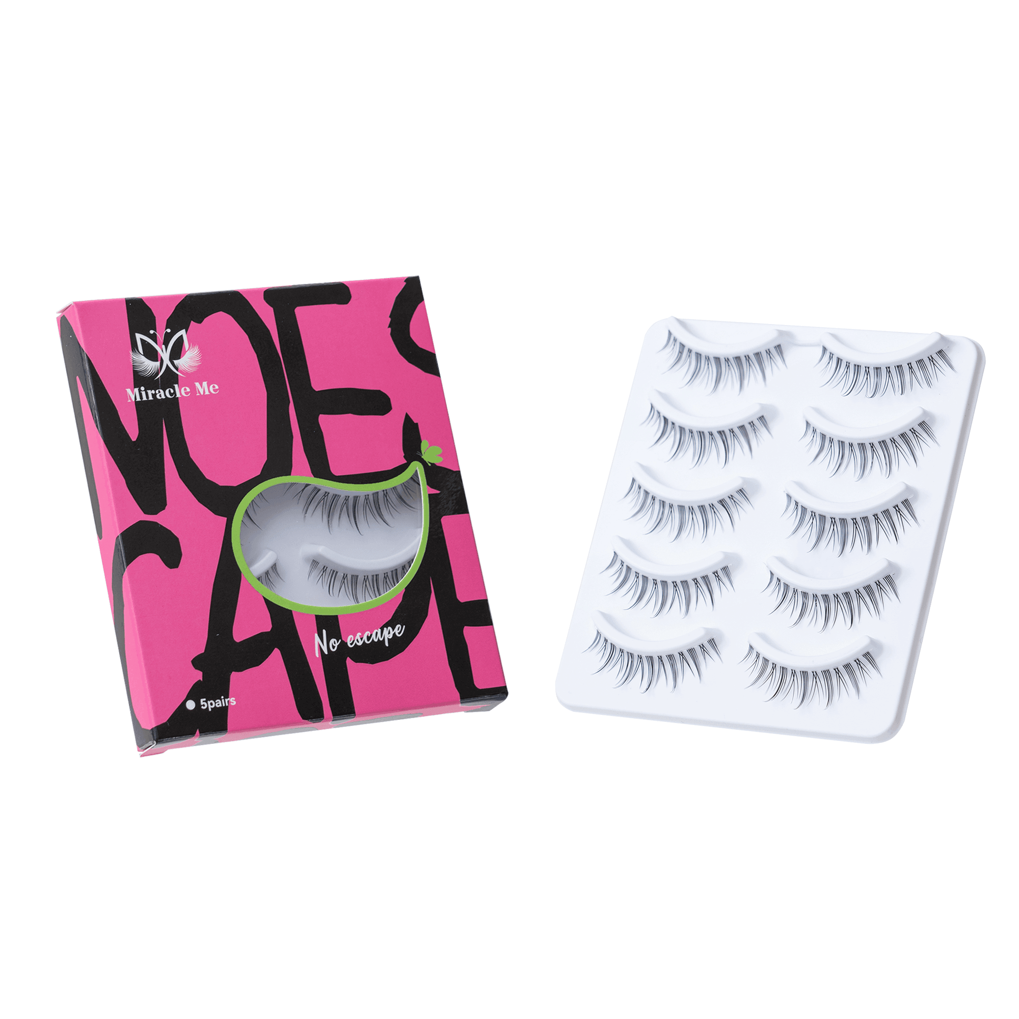 No Escape 5-pair Strip Lashes - MiracleMe False Eyelashes