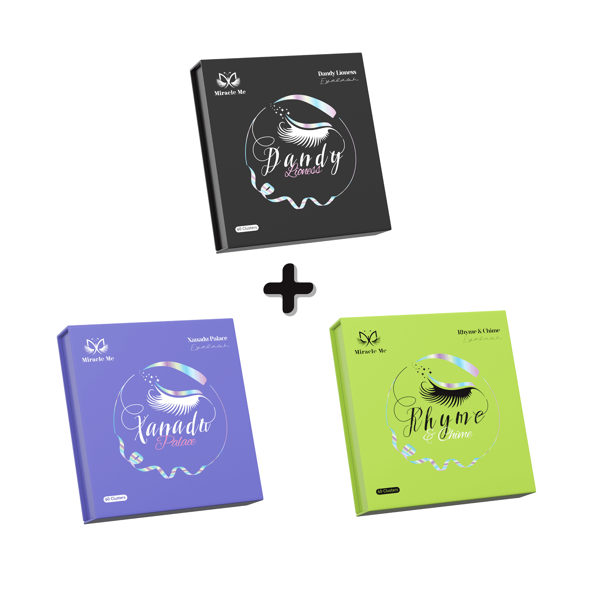 Supermodel 3-Pack Lashes Bundle - MiracleMe False Eyelashes